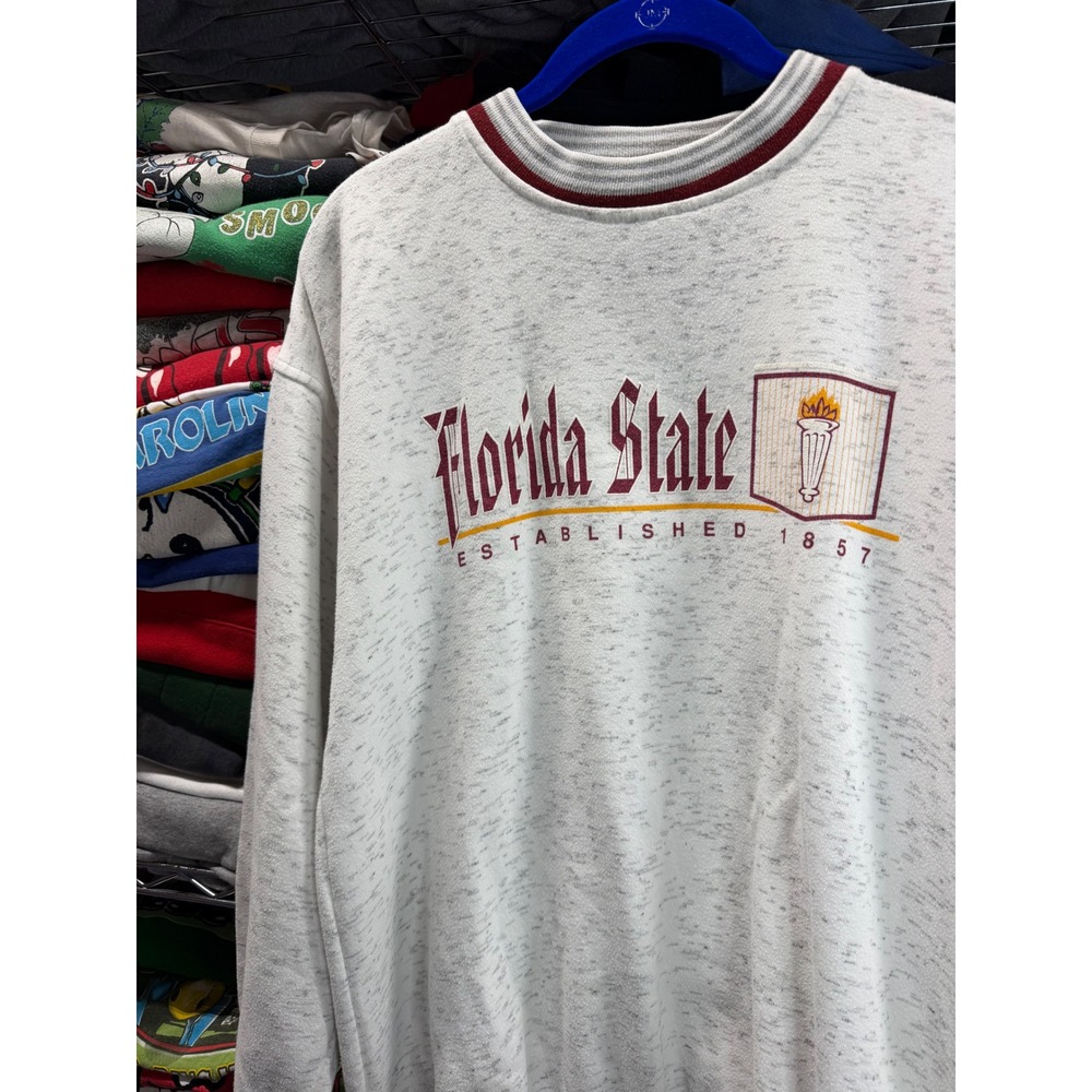 Vintage Gear For Sports Florida State University FSU Sweatshirt Mens Medium Grey